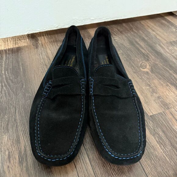 Men's Black Loafers - Picture 3 of 9